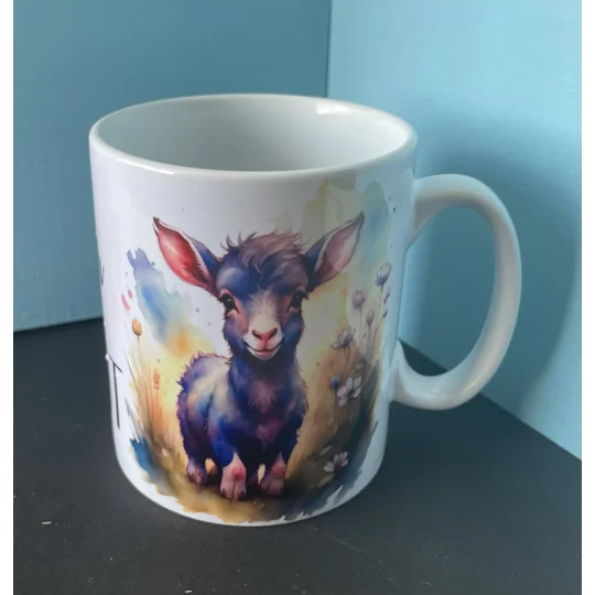 Introducing our adorable 11oz ceramic mug featuring two cute goats, this product is perfect for all the goat lovers out there.
