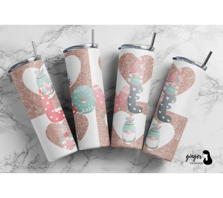 Tumbler Cup UK - Love Heart Gnome