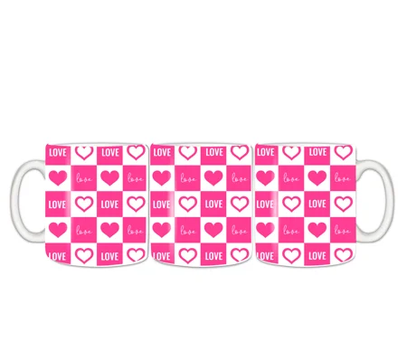 Personalised Mug UK - Love and hearts