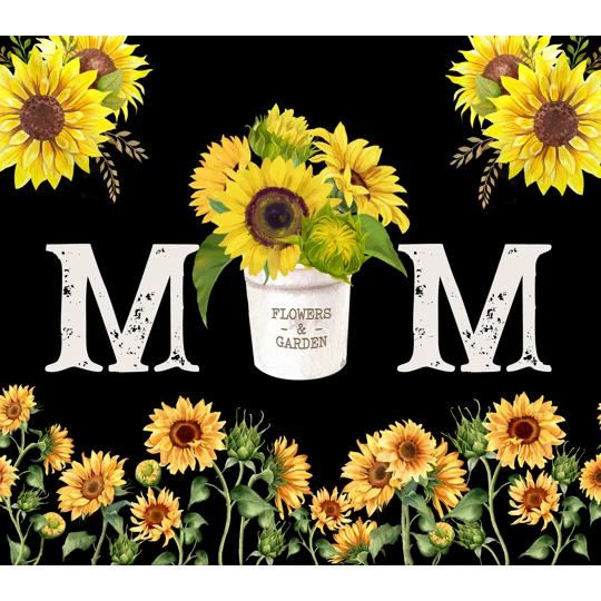 Tumbler Cup UK - Mum with Sunflowers