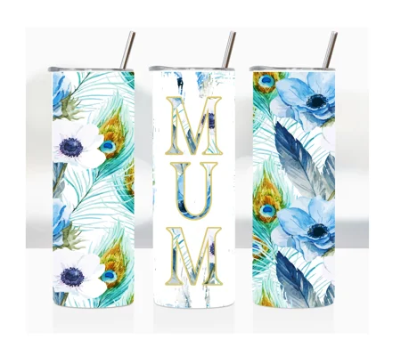 Tumbler Cup UK- 'Mum' Serene Plume