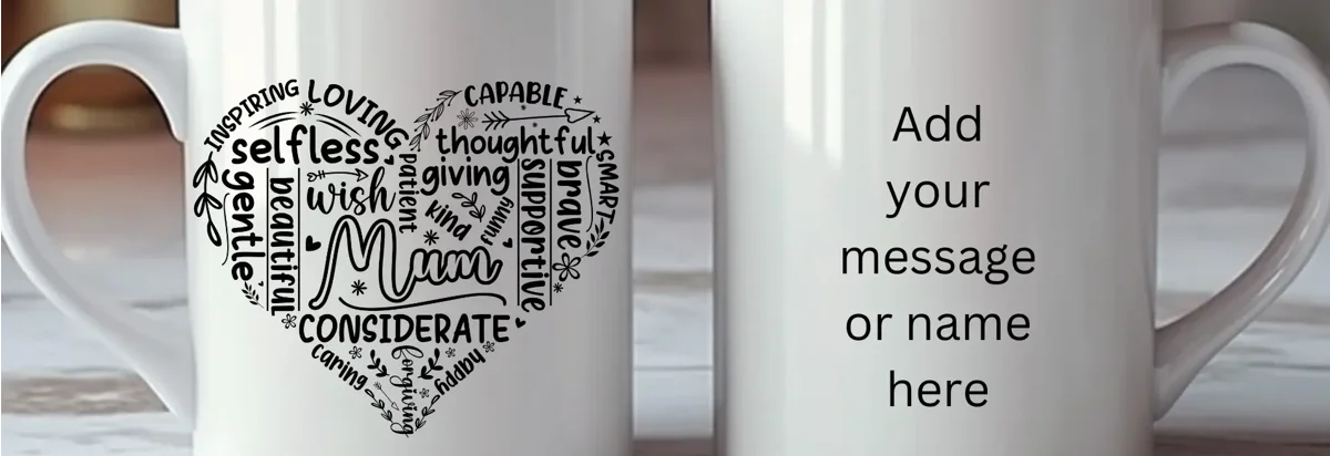 What to Put on a Personalised Mug for Mum | Thirsty Crafts