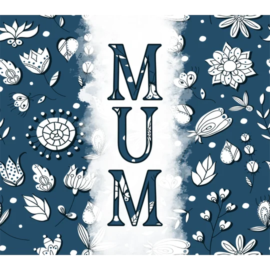 Tumbler Cup UK - Mum - Teal Blossom