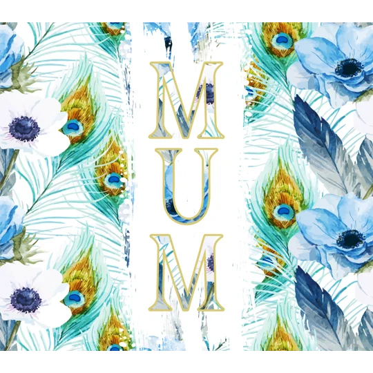 Tumbler Cup UK- 'Mum' Serene Plume
