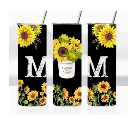 Tumbler Cup UK - Mum with Sunflowers