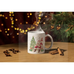 Personalised Christmas Mug - Santa and his Elf