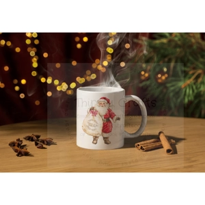 Personalised Christmas Mug -  Santa with his Sack