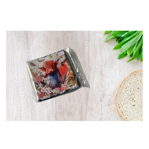 Highland Cow in Bucket - Printed Slate Coaster