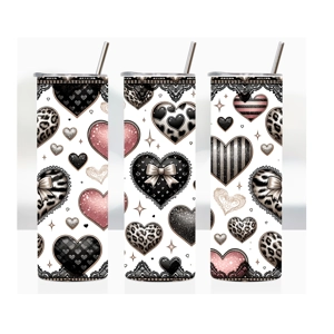 Valentine's Hearts in Black