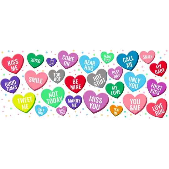 Personalised Mug UK - Candy Hearts