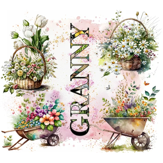 Tumbler Cup UK - Grandma - Blooming Heritage