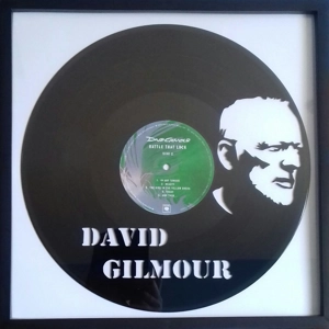 David Gilmour portrait on Vinyl Wall Decoration