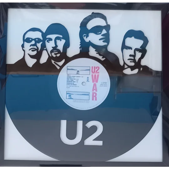 U2 Vinyl Artwork Portrait Wall Decoration original photo