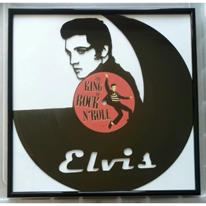 Elvis Presley Art On Vinyl Wall Decoration