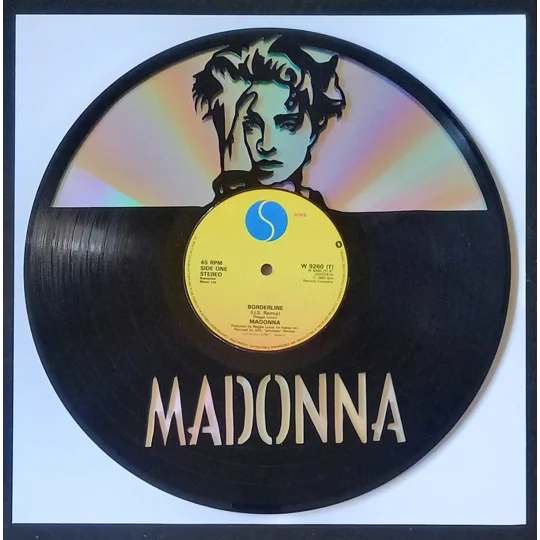 Madonna Art on Vinyl Wall Decoration Portrait original photo plus dvd background