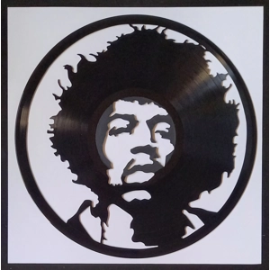 Jimi Hendrix Vinyl Portrait Wall Decoration
