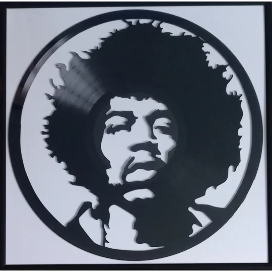 Jimi Hendrix Vinyl Portrait Wall Decoration original photo