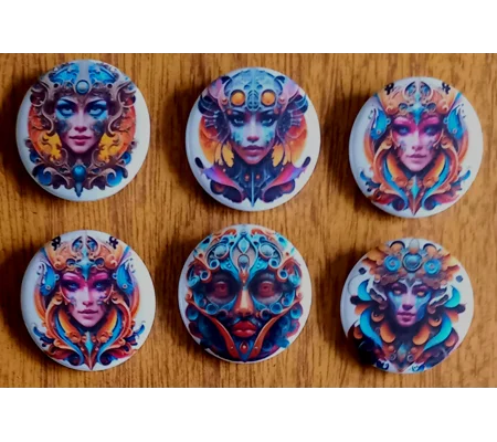 Fantasy Button Badges 003