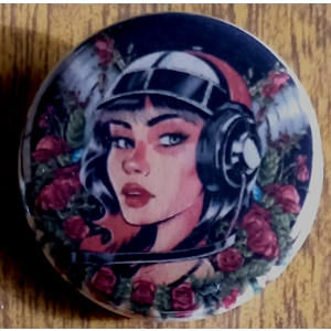 Vinyl Girl Button Badges 004