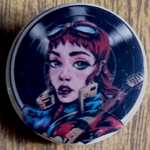 Vinyl Girl Button Badges 004
