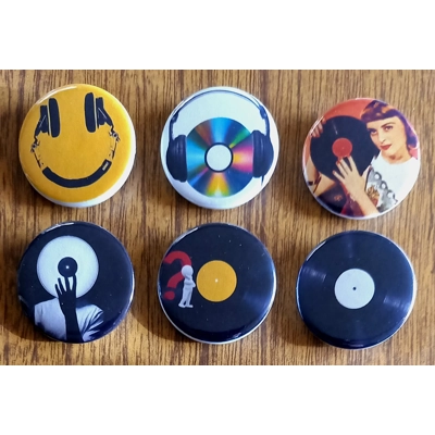 Vinyl  Button Badges 005