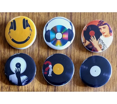 Vinyl Button Badges 005