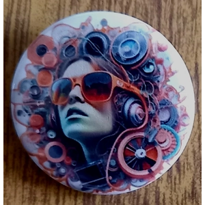 Goth Button Badges 006