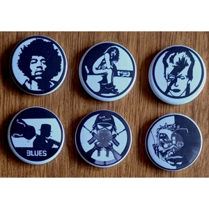 Portrait Pin Badges oo8