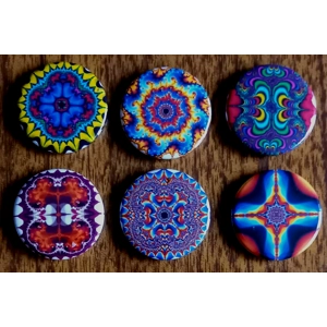 Fractal Button Badges 011