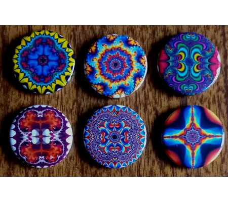 Fractal Button Badges 011