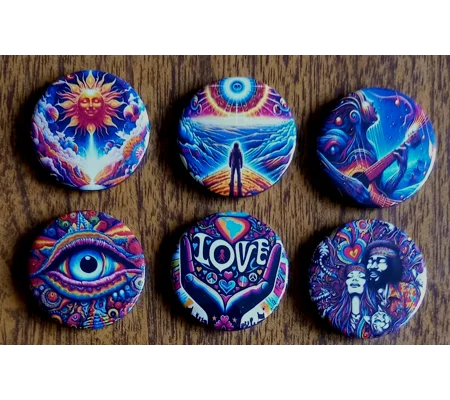 Psychedelic Pin Badges 013