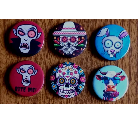 Various Fun Pin Badges 014