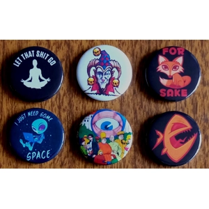 Various Fun Pin Badges 015
