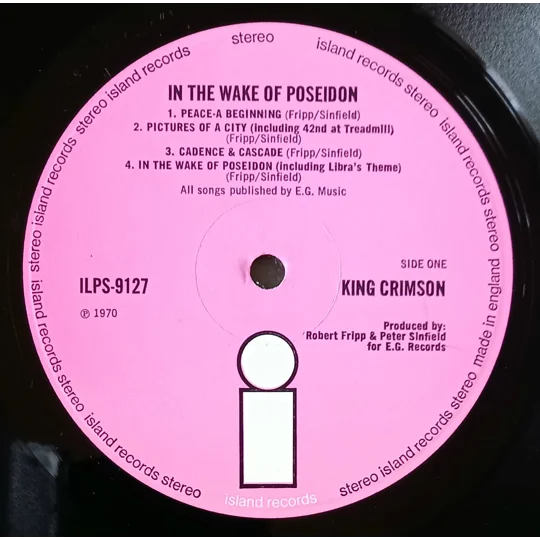 King Crimson - In The Wake Of Poseidon label