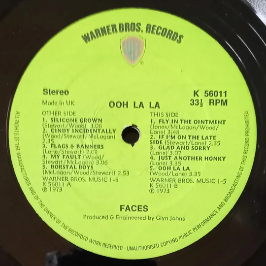 Faces - ooh la la label