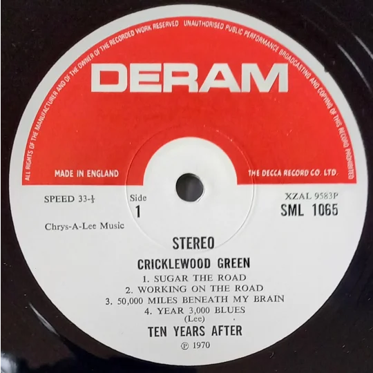 Ten Years After – Cricklewood Green label