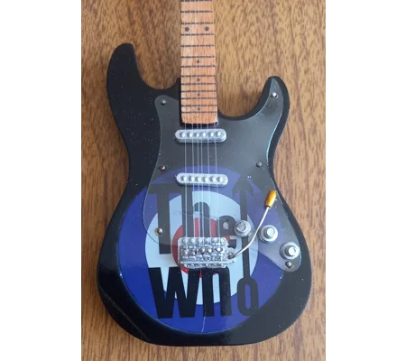 The Who Miniature Electric Guitar Rock Display Collectible with Stand