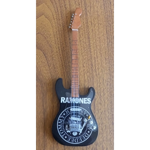 Ramones Miniature Electric Guitar Punk Rock Display Model with Stand