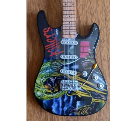 Iron Maiden miniature electric guitar replica