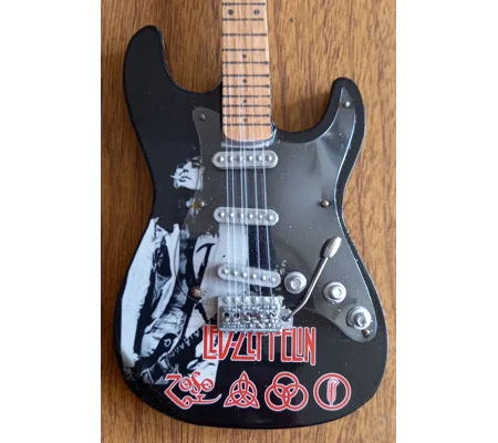 Led Zeppelin Miniature Electric Guitar with Stand