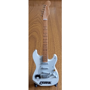 The Cure miniature electric guitar replica