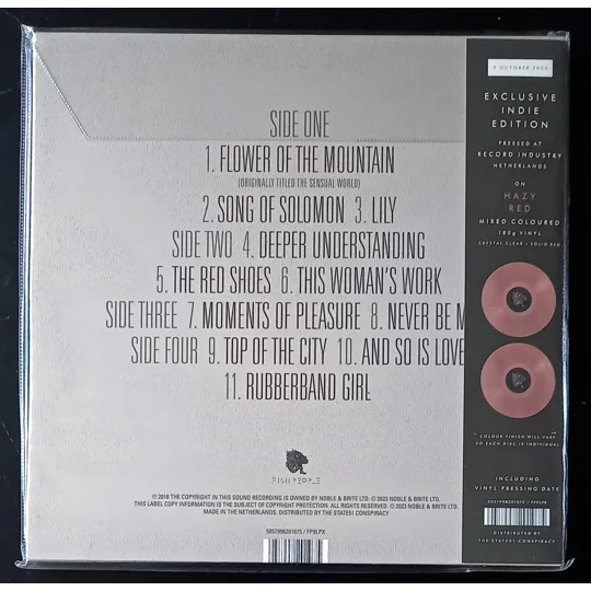 This Fish People limited edition of Director’s Cut comes pressed on 180g hazy red coloured vinyl, blending clear and solid red tones for a beautiful swirling effect. This indie-exclusive release features remastered audio from 2018, cut by Bernie Grundman under the supervision of James Guthrie, offering enhanced clarity and depth.