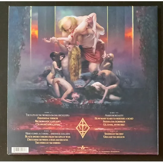 This deluxe limited edition release of Existence Is Futile is pressed on double picture disc vinyl, showcasing stunning artwork across all four sides. The visuals are detailed and ominous, perfectly matching the album’s apocalyptic themes and theatrical black metal style.