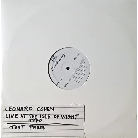 Captured on August 31, 1970, this legendary live performance at the Isle of Wight Festival showcases Leonard Cohen in his early prime, delivering haunting folk classics and poetic storytelling to a massive festival audience. Initially recorded by filmmaker Murray Lerner and later officially released, this double-vinyl edition presents the complete set in superb audio quality.