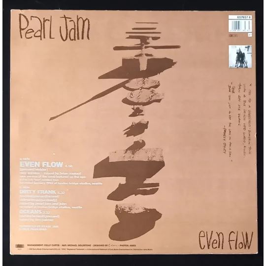 A standout single from Pearl Jam’s classic debut album Ten, Even Flow is one of the band’s most enduring grunge anthems, showcasing Eddie Vedder’s powerful vocals and a driving, blues‑tinged riff that helped define early 90s alternative rock.