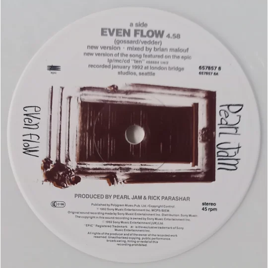 A standout single from Pearl Jam’s classic debut album Ten, Even Flow is one of the band’s most enduring grunge anthems, showcasing Eddie Vedder’s powerful vocals and a driving, blues‑tinged riff that helped define early 90s alternative rock.