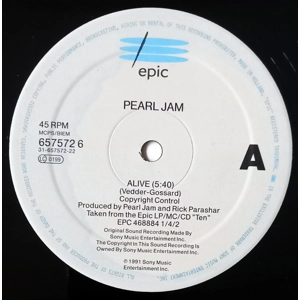 Pearl Jam – Alive (12" with Poster)