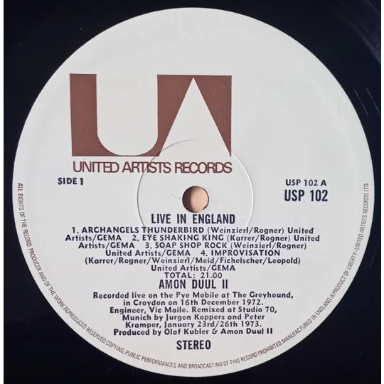 Live In London captures Amon Düül II at their most raw and uncompromising, recorded during their explosive early-70s period when the band stood at the forefront of the German Krautrock movement.