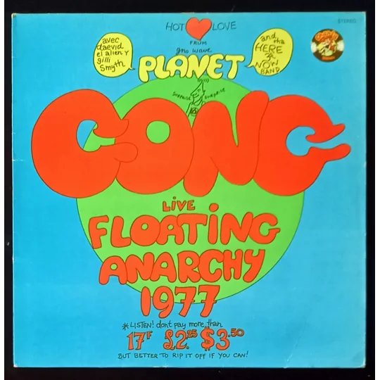 Live Floating Anarchy 1977 captures a historic live performance from Planet Gong, the spirited collaboration between Daevid Allen, Gilli Smyth and members of the psychedelic space-rock/free-festival outfit Here & Now.