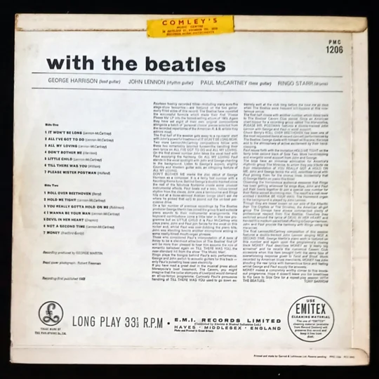 These early mono pressings were cut loud, with greater impact and balance, making them especially desirable to collectors and audiophiles. This copy features the yellow lettering label variant, one of the earliest and most sought-after UK mono editions on Parlophone.